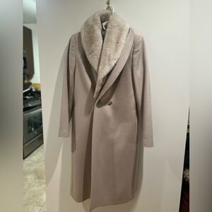 AUTH Reiss Elegant Faux Fur Coat